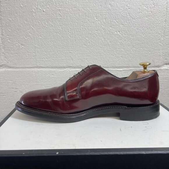 Crockett & Jones Maginot Burgundy Leather Oxford Dress Shoes Men's 8 UK/9 US - Picture 5 of 12